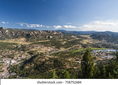 View Of Estes Park From Aerial Tramway, Colorado, USA