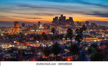 View of evening Los Angeles from above - Powered by Shutterstock