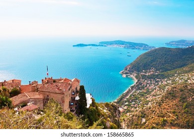 View From Eze In France To Nice And Other Villages