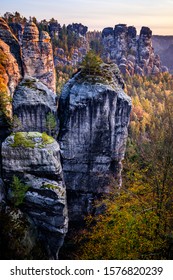 view at the famous bastei hills - germany - Shutterstock ID 1576820239