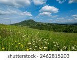 A view of famous Pietra di Bismantova in Reggio Emilia Apennines - Italy