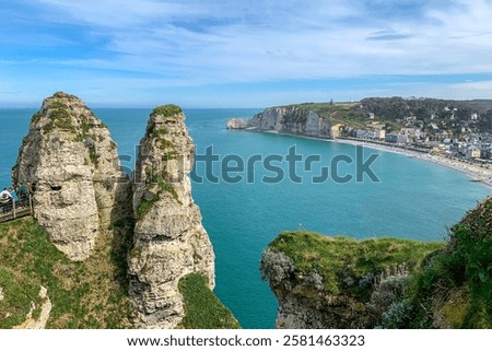 Similar – Image, Stock Photo Norman Coast Normandie