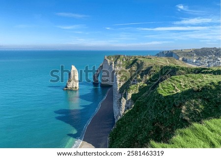 Similar – Image, Stock Photo Norman Coast Normandie