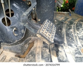 View Of Farm Tractor Clutch Pedal