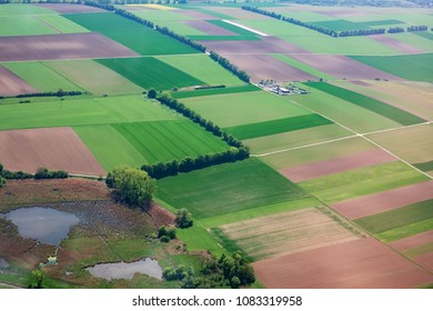 View To The Fields In Rhenish Hesse Vrom Above