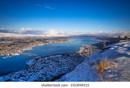 View From Fjellheisen To Tromsø, Norway