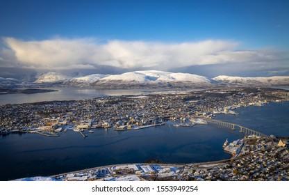 View From Fjellheisen To Tromsø, Norway