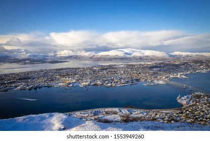 View From Fjellheisen To Tromsø, Norway