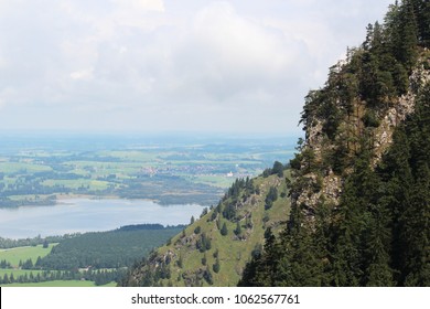 View to Forggensee lake, Bavaria, Germany