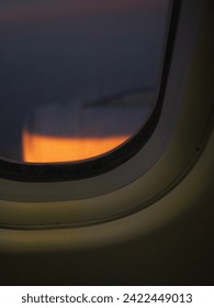 a view form plane window. 