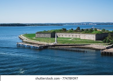 View Of Fort Independence From The Sea