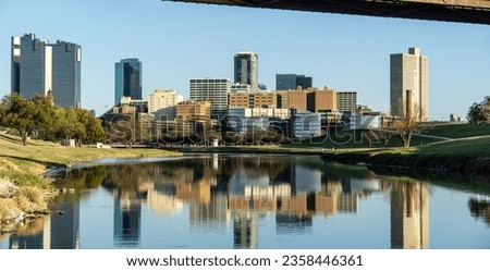 View of the Fort Worth, Texas skyline. 