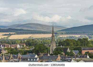 View Of A Free Church In City Of Invergordon In Higland, Scotland, UK