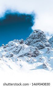 View Of French Alps. Méribel, Savoie, France.