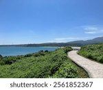 View of Fugui Cape Park, Simen, Taiwan - 26 August 2024 (sunny blue sky)