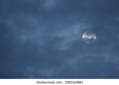 view of the full moon
