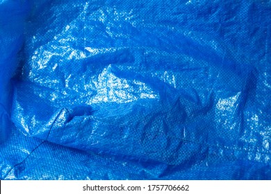 A view of a furniture warehouse company blue bag texture, as a background image.