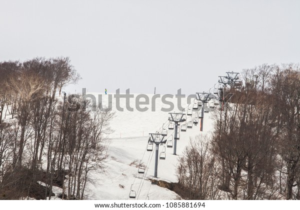 View\
from Gala Yuzawa Winter season Ski Resort -\
Japan
