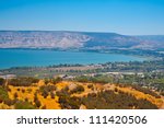 View from Galilee Mountains to Galilee Sea, Kinneret