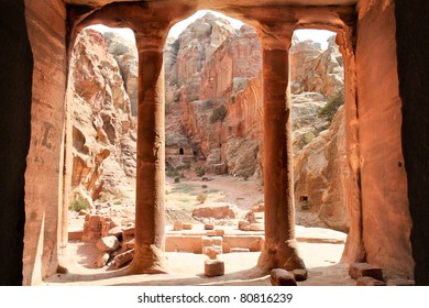 View from The Garden Hall, dated from 200BC-200AD, Petra, Jordan