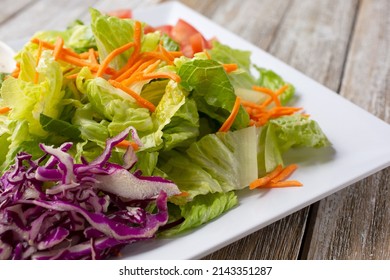 A View Of A Garden Salad Plate.