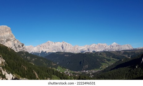 View From The Gardena Pass, Towards Val Badia