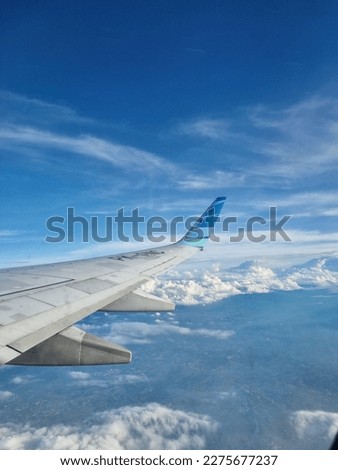view from garuda indonesia's aircraft