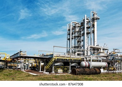 View Gas Processing Factory. Gas And Oil Industry