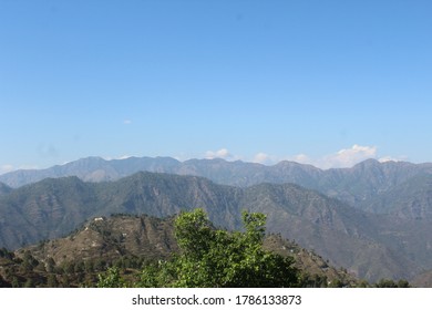 View From Gaura Devi Temple Devalgarh Pauri Uttarakhand