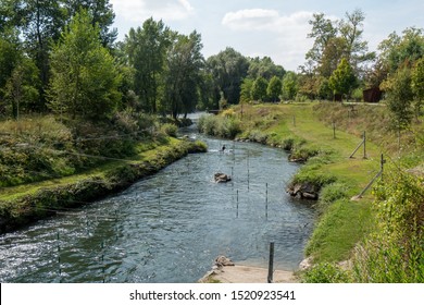 A View Of Gave De Pau River, France