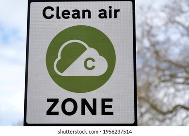 View of a Generic Clean Air Congestion Zone Charge Sign