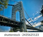 View of George Washington Bridge from Fort Lee, New Jersey