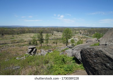 View Of The Gettysburg Battlefield From Little Round Top.