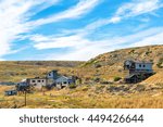 View of a ghost town near Red Lodge, Montana