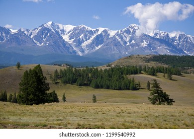 view of the glaciers and mountains of the Chui tract - Shutterstock ID 1199540992