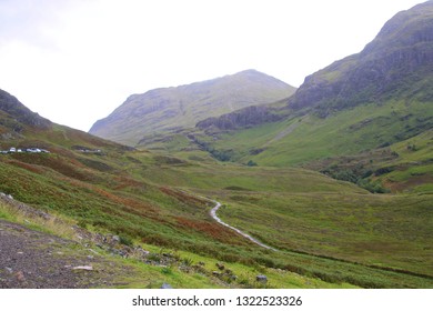 View of Glen Coe Valley in Scotland