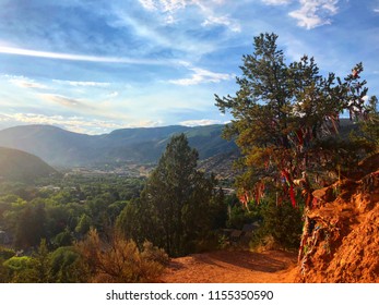 View Of Glenwood Springs From The Doc Holliday Grave Site Trail In Colorado 