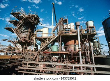 View Of Gold Mining Processing Plant In The Desert Of Australia