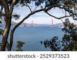 View of the Golden Gate Bridge from Eagle Point on Land