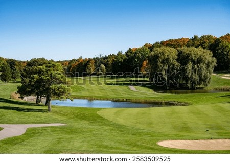View of a golf course