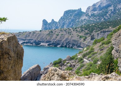 View from the Golitsyn Trail in Novy Svet in Crimea - Shutterstock ID 2074304590