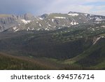 View from the Gore Range Overlook, Trail Ridge Road, Rocky Mountain National Park, Colorado