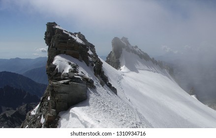 View From Gran Paradiso Summit Italy