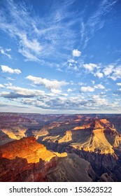 View Of Grand Canyon And Sky At Sunrise