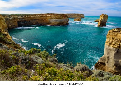 View of Great Ocean Road in Australia - Shutterstock ID 418442554
