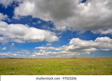 View Of The Great Plains In Montana