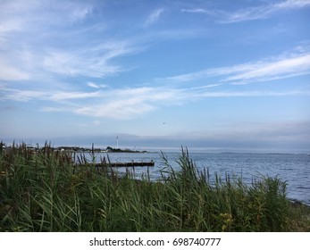 A View Of Great South Bay From Lindenhurst, NY.