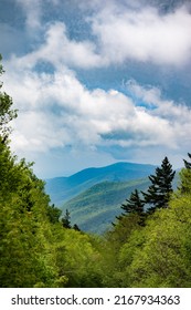 A view of the Green Mountain Nation Forest in Vermont United States