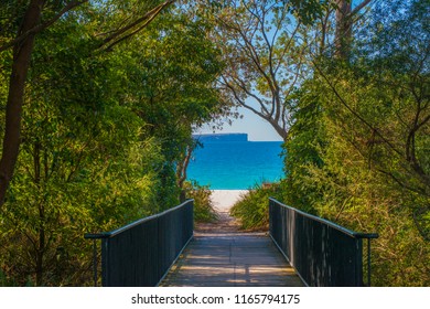 View From  Greenfield Reserve, This Area Is Part Of The Recreation Area, With Amenities And Seats For The Hole Family, Swimming On This Beach Is Also A Pleasure With White Sand. NSW Australia.