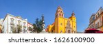 View of the Guanajuato Cathedral, on Benito Juarez Avenue, Mexico